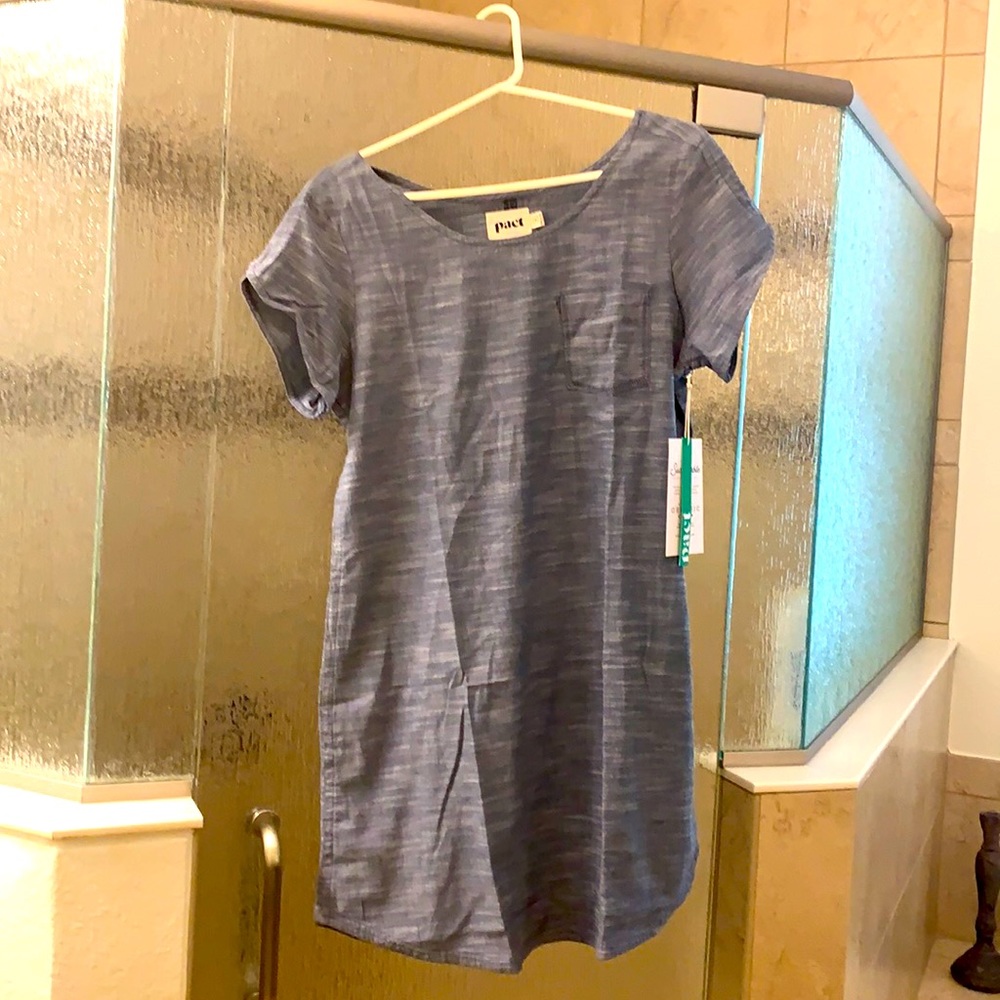 PACT chambray dress